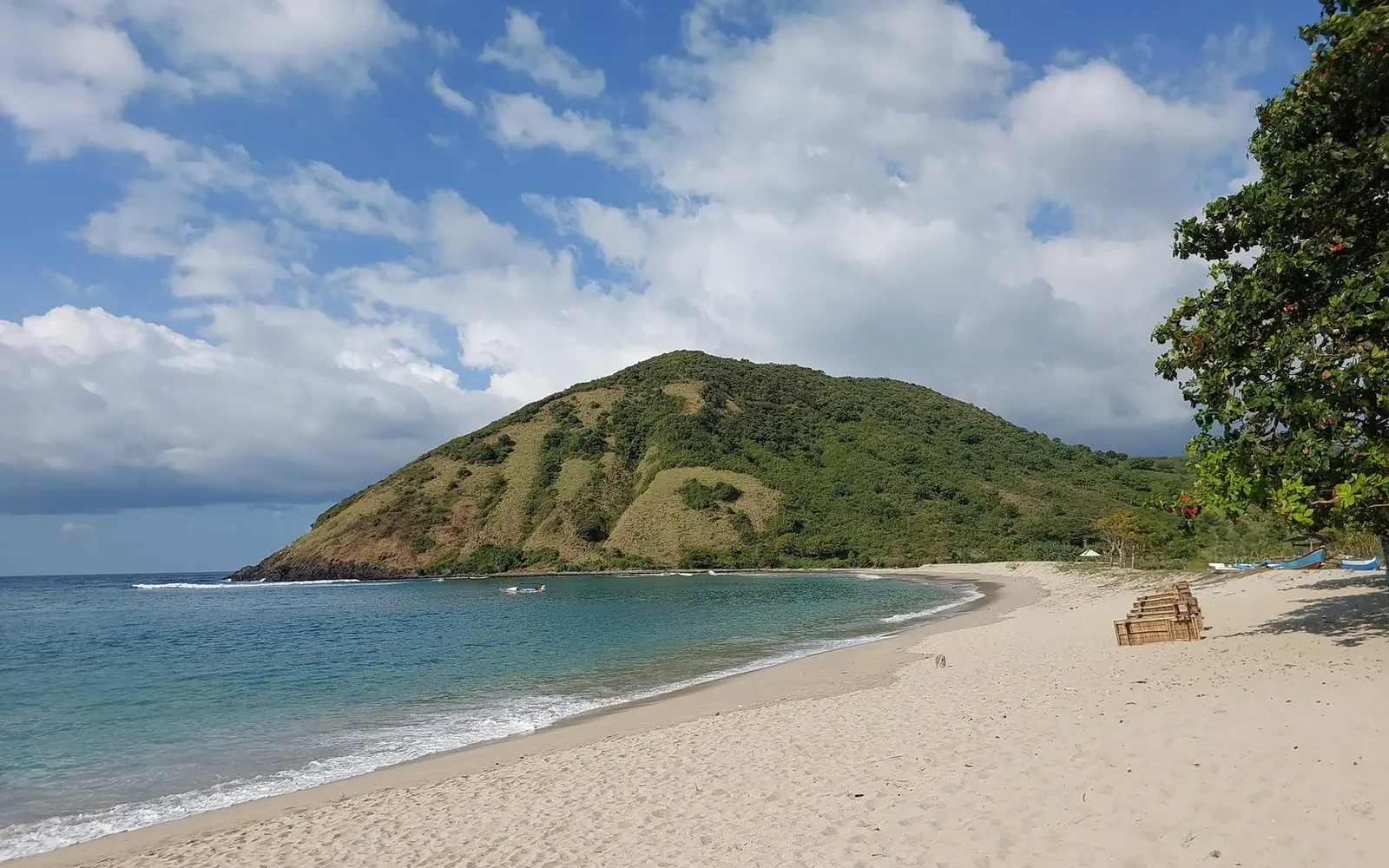 Quiet coastal bay in Indonesia