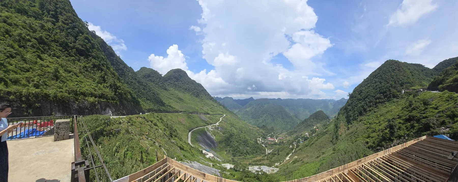 Mountain road through northern Vietnam
